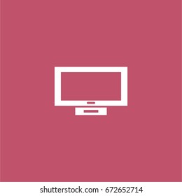 tv icon. vector sign symbol on white background