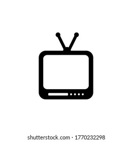 Icono de televisión. Señales vectoriales. Eps 10