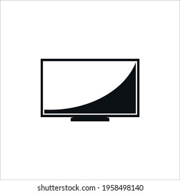 TV icon. vector simple illustration