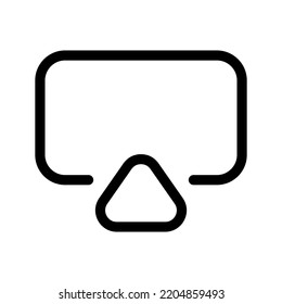 Design-Illustration des Vektorsymbol-Tv-Symbols