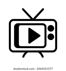 Ilustración de diseño de Vector de iconos de TV