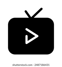 TV-Symbol Vektorgrafik Symbol Design Illustration