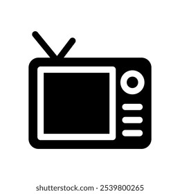 Ilustración de diseño de símbolo de Vector de icono de televisión