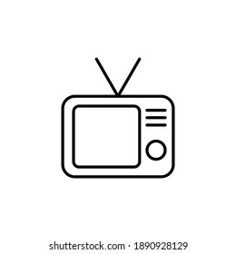 Vector de icono de tv. vector de icono de televisión