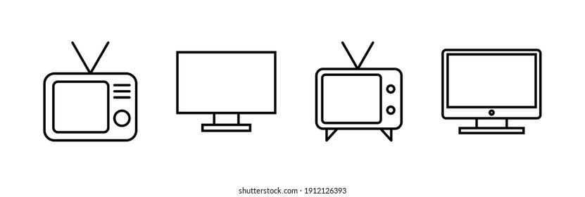 Tv icon vector. television icon vector