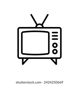 Vector de icono de tv. vector de icono de televisión