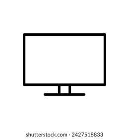 Vector de icono de televisión. vector de icono de televisión