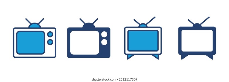 Icono de la televisión Vector. icono de la televisión Vector