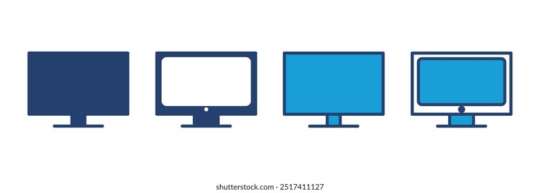 Vetor de ícone de televisão. vetor de ícone de televisão