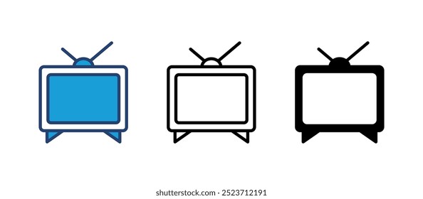 Tv icon vector. television icon vector