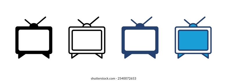 Tv icon vector. television icon vector