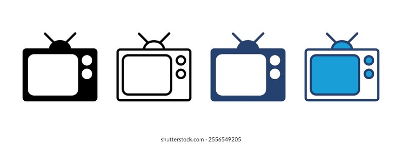 Tv icon vector. television icon vector