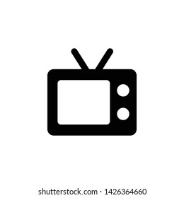 TV  icon vector. television vector. perfect TV  symbol. website and mobile design . white background.