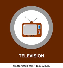 tv icon, vector television screen - watching television icon, television screen isolated