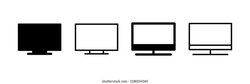 Tv icon vector. television sign and symbol
