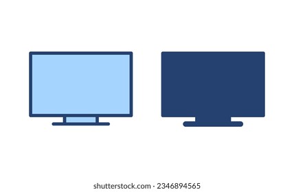 Vector de icono de tv. símbolo y señal de televisión