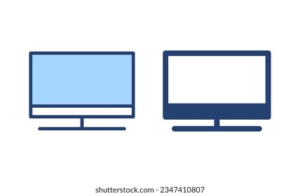 Tv icon vector. television sign and symbol
