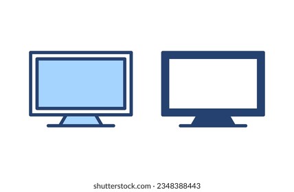Tv icon vector. television sign and symbol