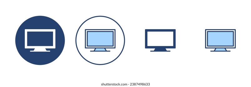 Tv icon vector. television sign and symbol