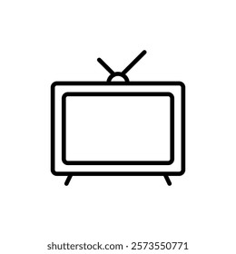 Tv icon vector. television sign and symbol