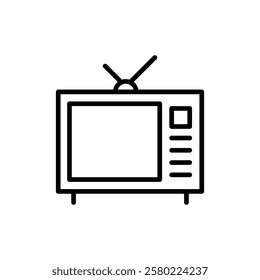 Tv icon vector. television sign and symbol