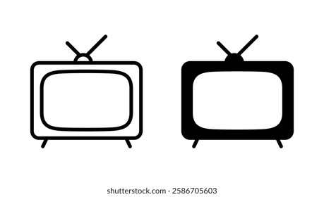 Tv icon vector. television sign and symbol