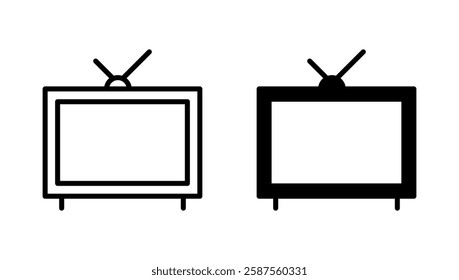 Tv icon vector. television sign and symbol