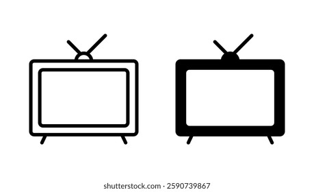 Tv icon vector. television sign and symbol