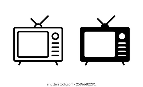 Tv icon vector. television sign and symbol