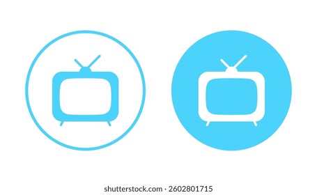 Tv icon vector. television sign and symbol