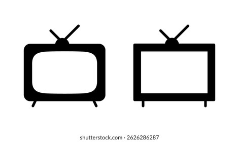 Tv icon vector. television sign and symbol