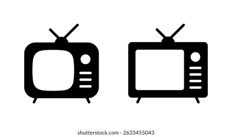 Ícone de TV vetor. sinal e símbolo de televisão