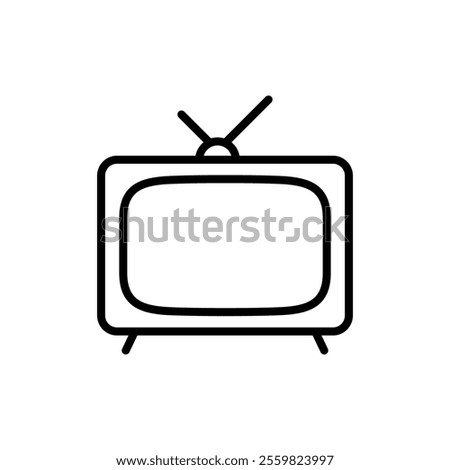Tv icon vector. television sign and symbol
