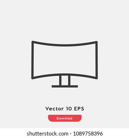 TV icon vector,  television symbol. Modern flat vector illustration for web and mobile app