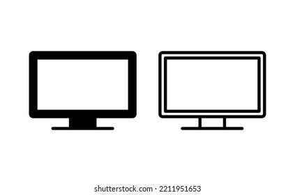 Tv icon vector for web and mobile app. television sign and symbol