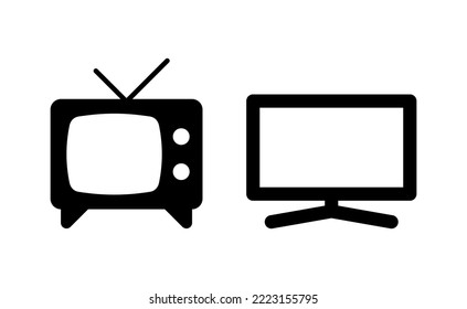 Tv icon vector for web and mobile app. television sign and symbol