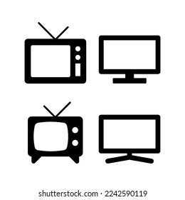 Tv icon vector for web and mobile app. television sign and symbol