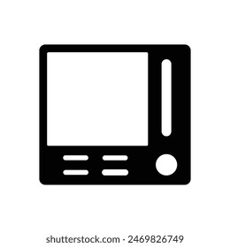 Tv icon vector for web and mobile app. television sign and symbol. Old Tv icon vector isolated on white background. Vector illustration. Eps file 153.