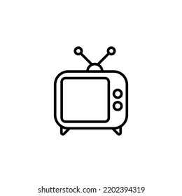 Icono de televisión para web y aplicación móvil. símbolo y señal de televisión