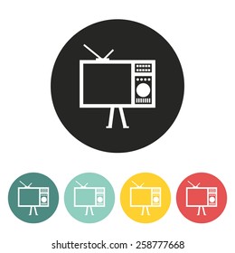 TV icon.vector illustration.
