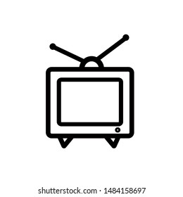Tv icon,vector illustration. Flat design style. vector tv icon illustration isolated on White background, tv icon Eps10. tv icons graphic design vector symbols.