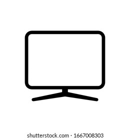 Vektorillustration TV Symbol. EPS. 10.