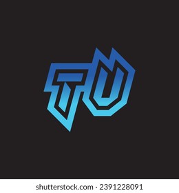 TV initial inspiration logo design esport and gaming clan ideas