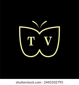 Ilustración vectorial de logotipo de mariposa de lujo