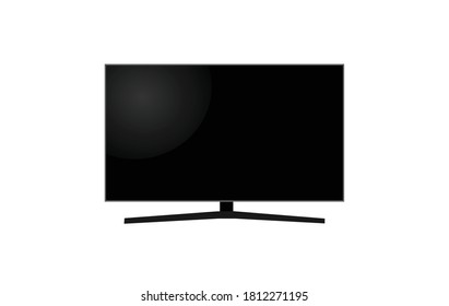 TV einzeln auf weißem Hintergrund