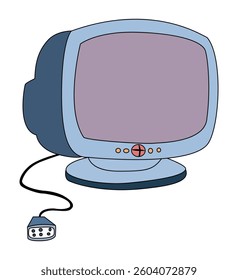 TV isolated on white background