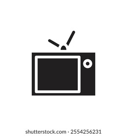 tv ivon Flat line illustration