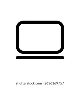 Tv, portátil, Vector de iconos de escritorio.