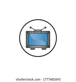 TV , LCD, LED, monitor icon vector illustration design logo