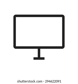 TV, lcd, monitor, icon vector image. Can also be used for computer and hardware. Suitable for use on web apps, mobile apps and print media.